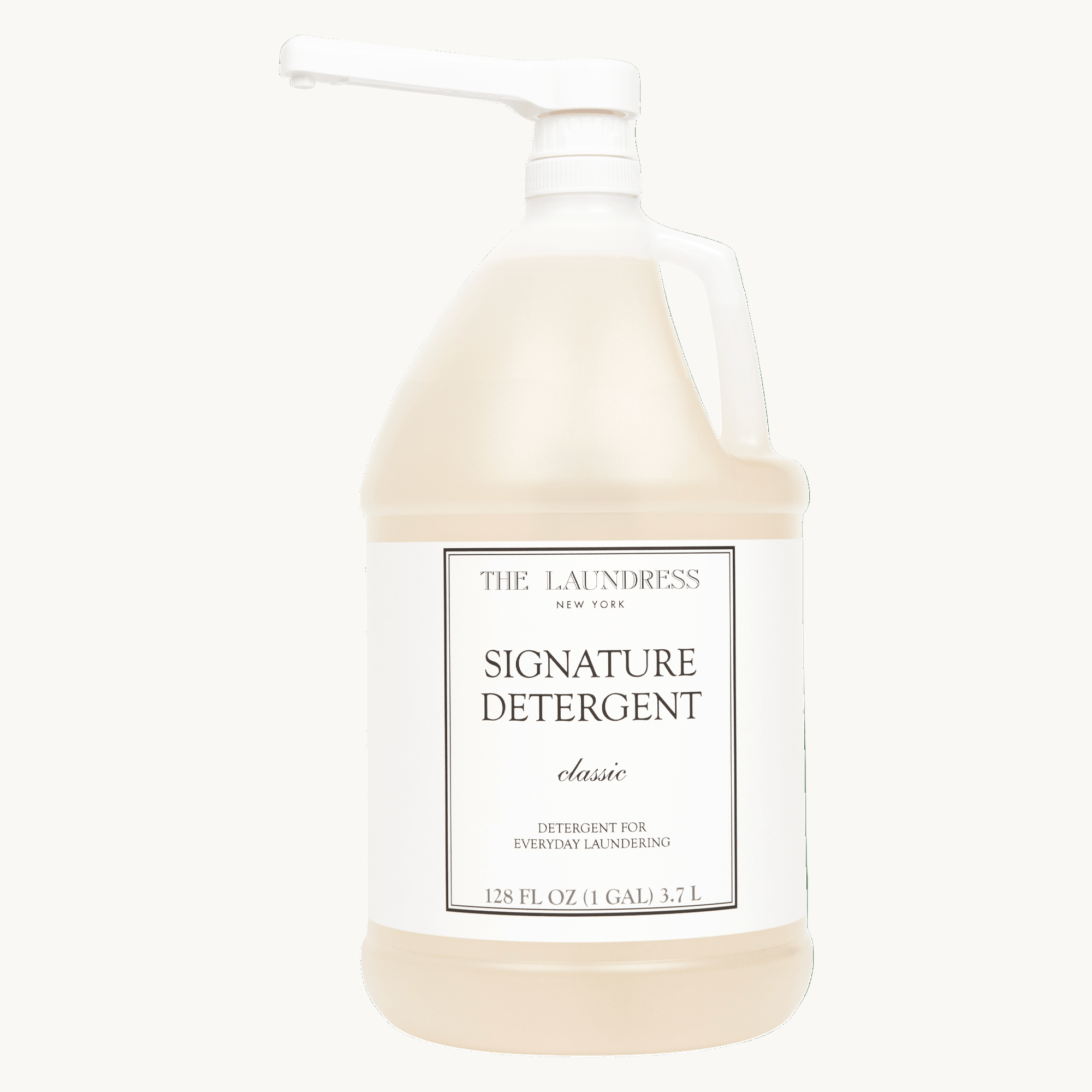 The Laundress Signature Detergent Classic in the gallon size with a pump dispenser for easy dosing.