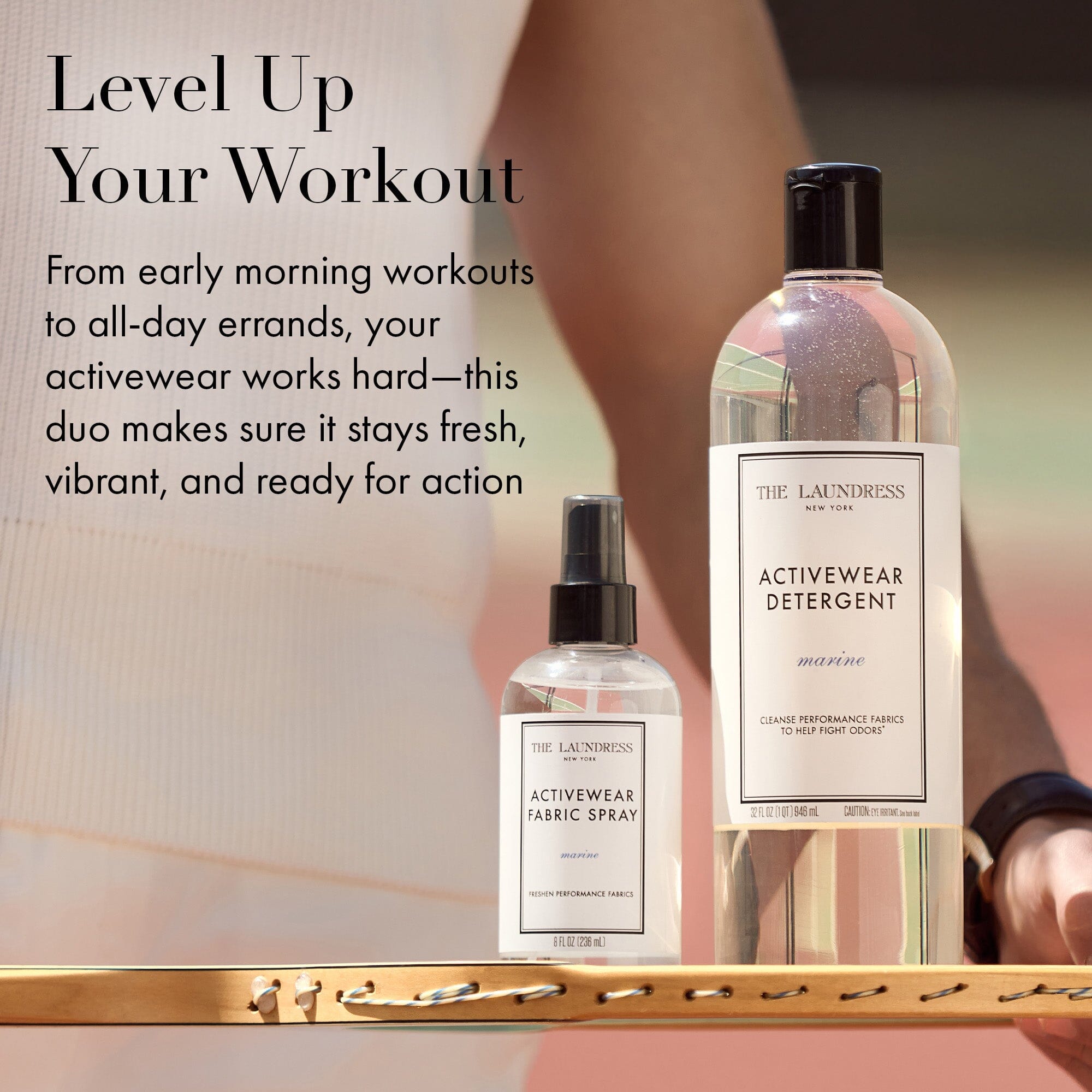 Activewear Laundry Detergent & Fabric Spray Set Household Supplies The Laundress