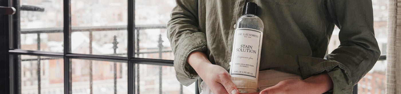 The Laundress fragrance free Stain Solution for treating old and new fabric stains.